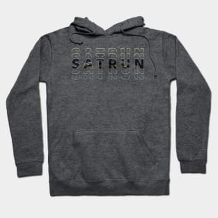 Typography Planet Saturn: Mini Solar System Hoodie